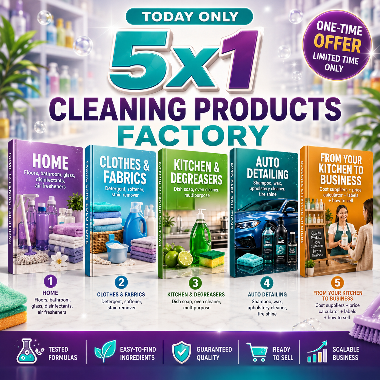 The Complete Manufacturing Kit: +400 Formulas + 7 Bonuses